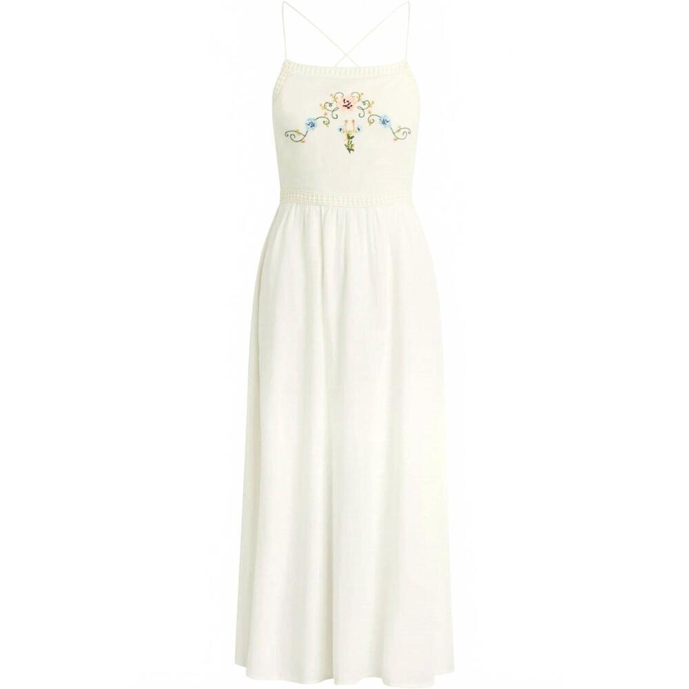 NEW BILA77 women's vine valley dress in white